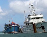 Tàu cá Việt Nam giả cả biển số tàu Malaysia đánh bắt cá trái phép